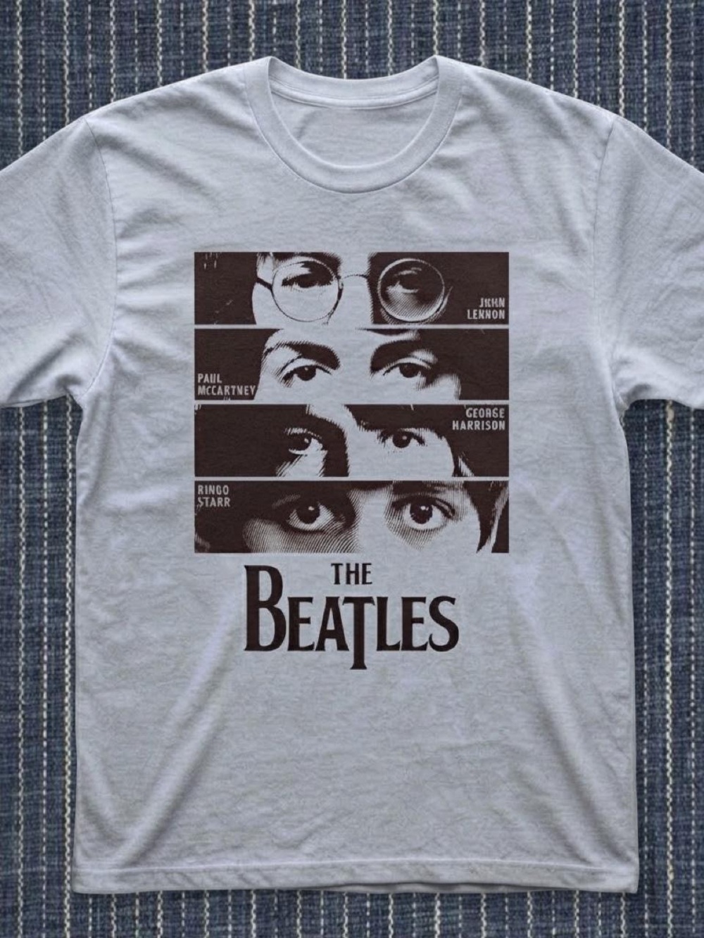 Gildan Light Gray The Beatles Graphic Tee
